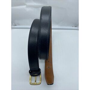 Black Genuine Leather Belt Men's Size 40 Made In Italy 1745-00